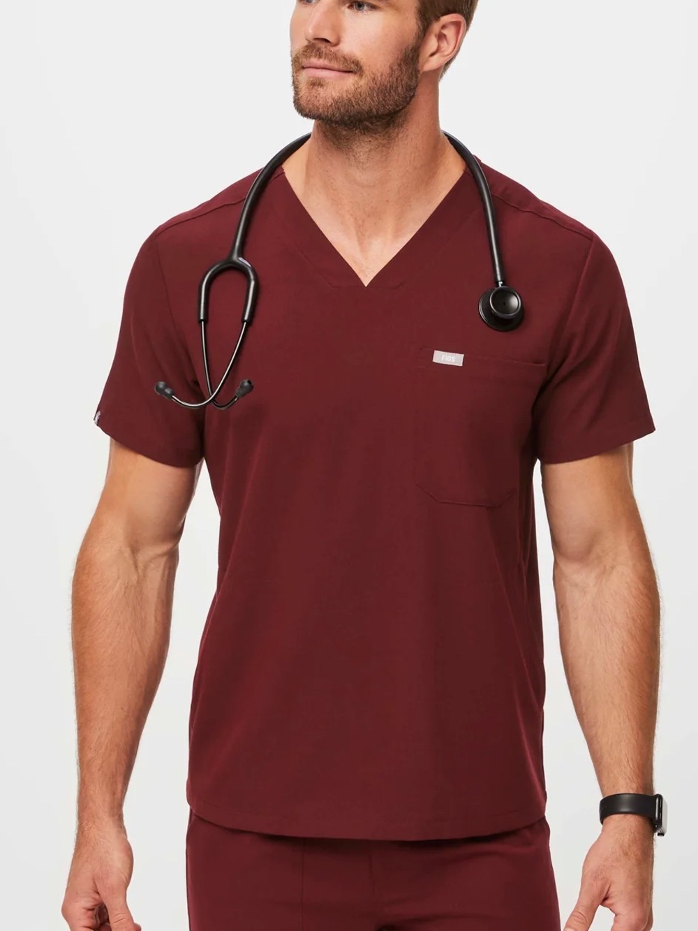 NWT Small FIGS Chisec Three-Pocket Scrub Top mens